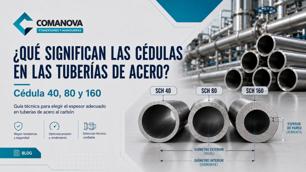 Cedulas en tuberia de acero